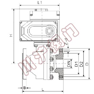 電動調(diào)節(jié)球閥 結(jié)構(gòu)圖