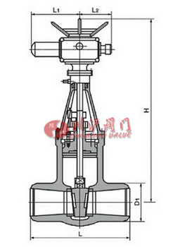 電動(dòng)高壓焊接閘閥結(jié)構(gòu)圖