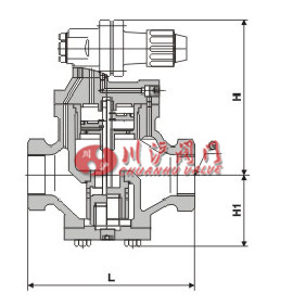 內(nèi)螺紋連接蒸汽減壓閥結(jié)構(gòu)圖