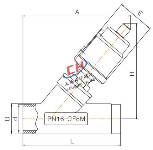 P4蓋米款焊接角座閥結(jié)構(gòu)圖