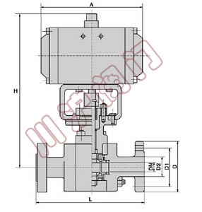 氣動高壓球閥 結(jié)構(gòu)圖