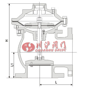 角式快開(kāi)排泥閥結(jié)構(gòu)圖